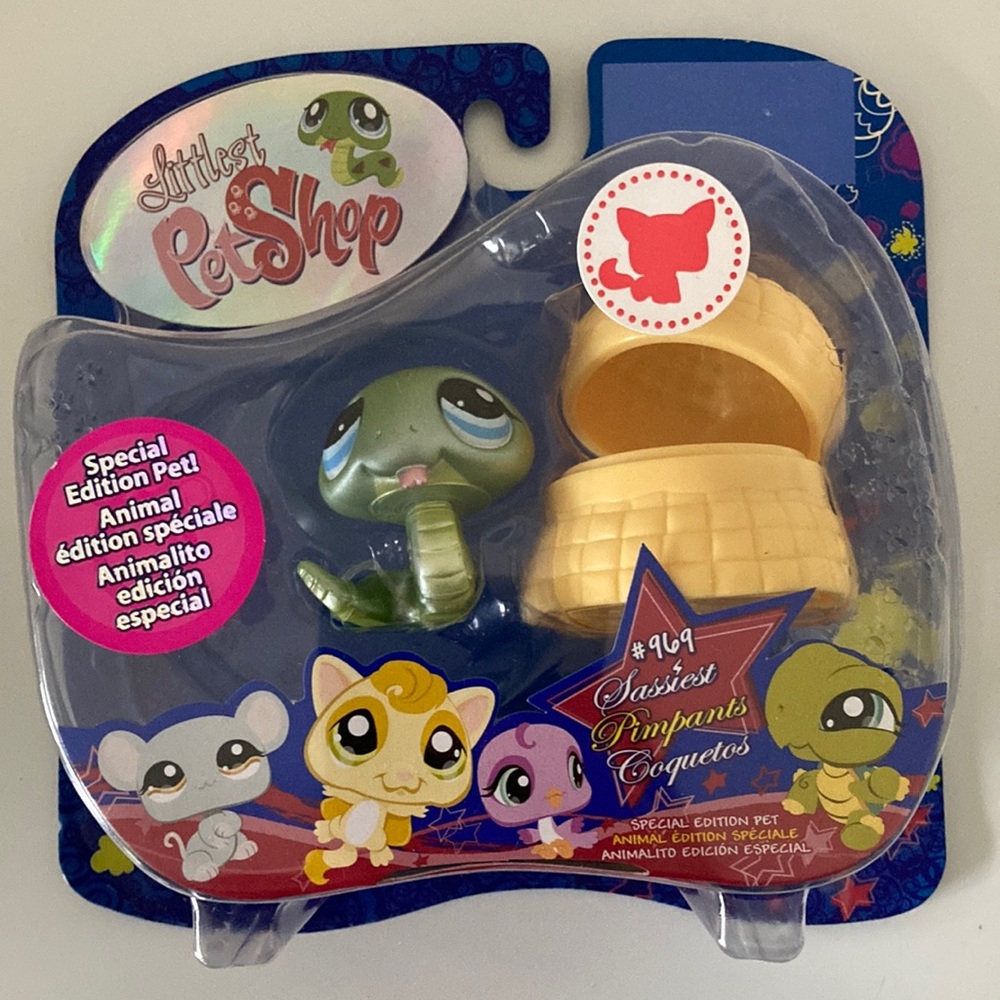 Littlest Pet Shop Cobra Sassiest 
Pet #969, NIB Vintage 2008